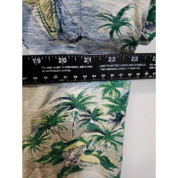Vintage 90's Bugle Boy Hawaiian Floral Short Sleeve Shirt Men's  L Silk Blend - Picture 3 of 7